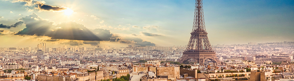france paris skyline eiffel tower