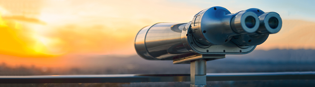 insights binoculars view sunset horizon scanning