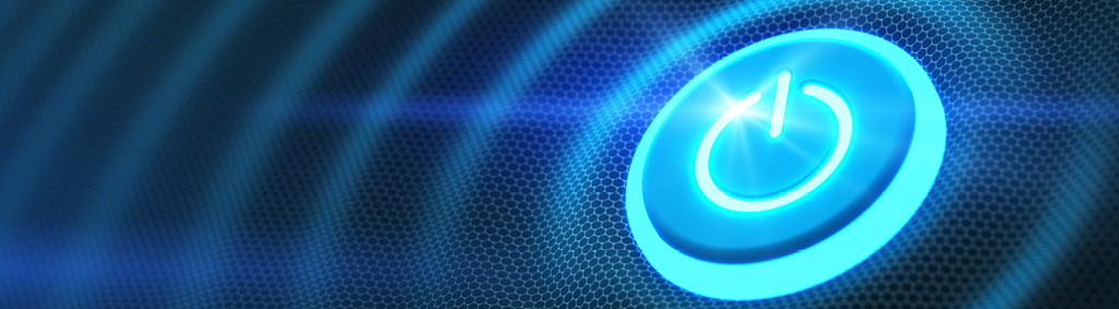 luminous digital power button